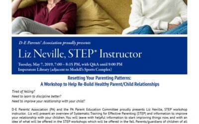 “Resetting Your Parenting Patterns: a Workshop to Help Re-Build Healthy Parent/Child Relationships”